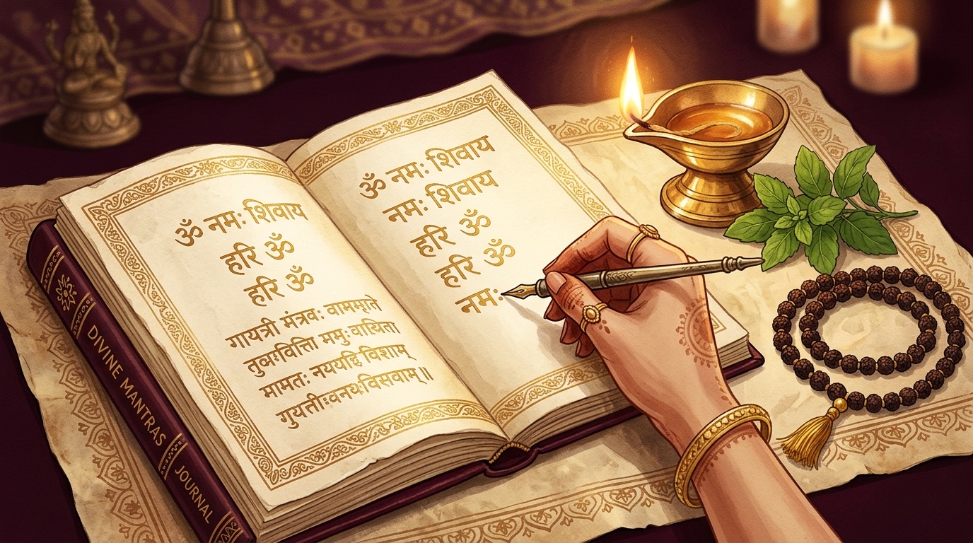 Likhit Japa (Writing Mantras): The Quiet Power of Writing Divine Names for Peace