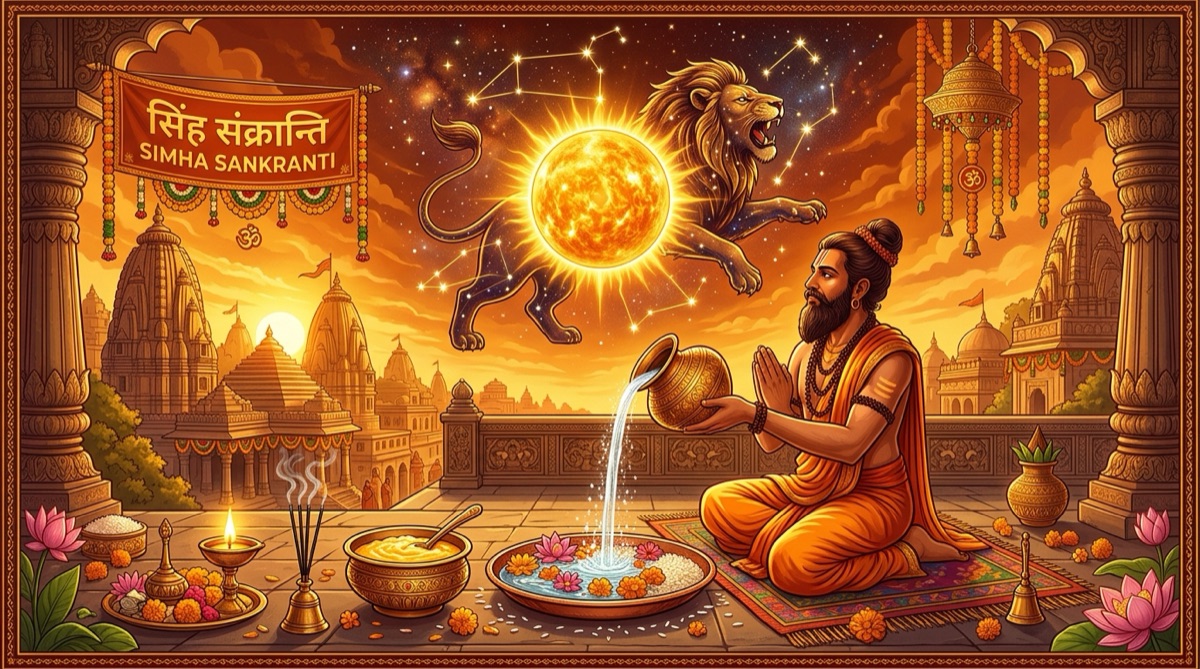 Simha Sankranti 2026: Date, Sun Transit in Leo, Puja Vidhi & Ghee Festival
